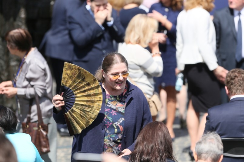 Kto słuchał Trumpa na żywo? Lans polityków, wiwaty i protesty. FOTO