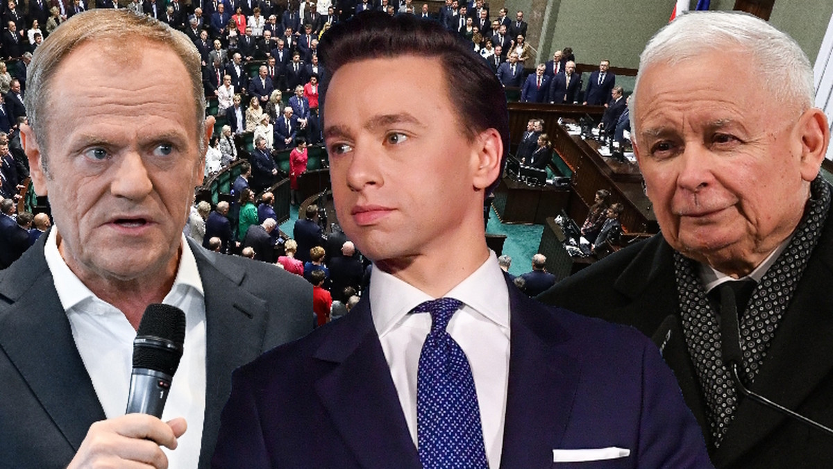 Szeryf Kaczyński i obyty Tusk. Ekspertka ocenia liderów największych partii