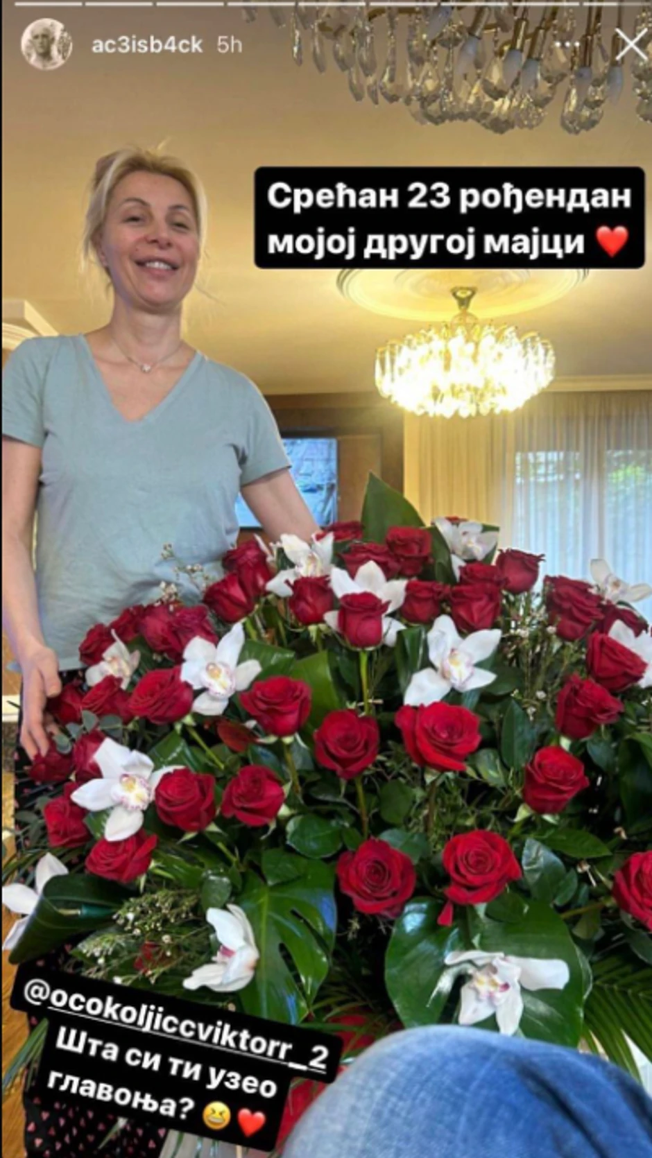 Lidija Ocokoljić dobila poklon od Veljka