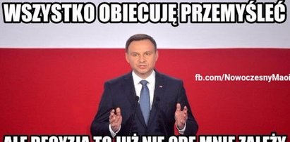 Duda znów to zrobił. Internauci się śmieją. MEMY