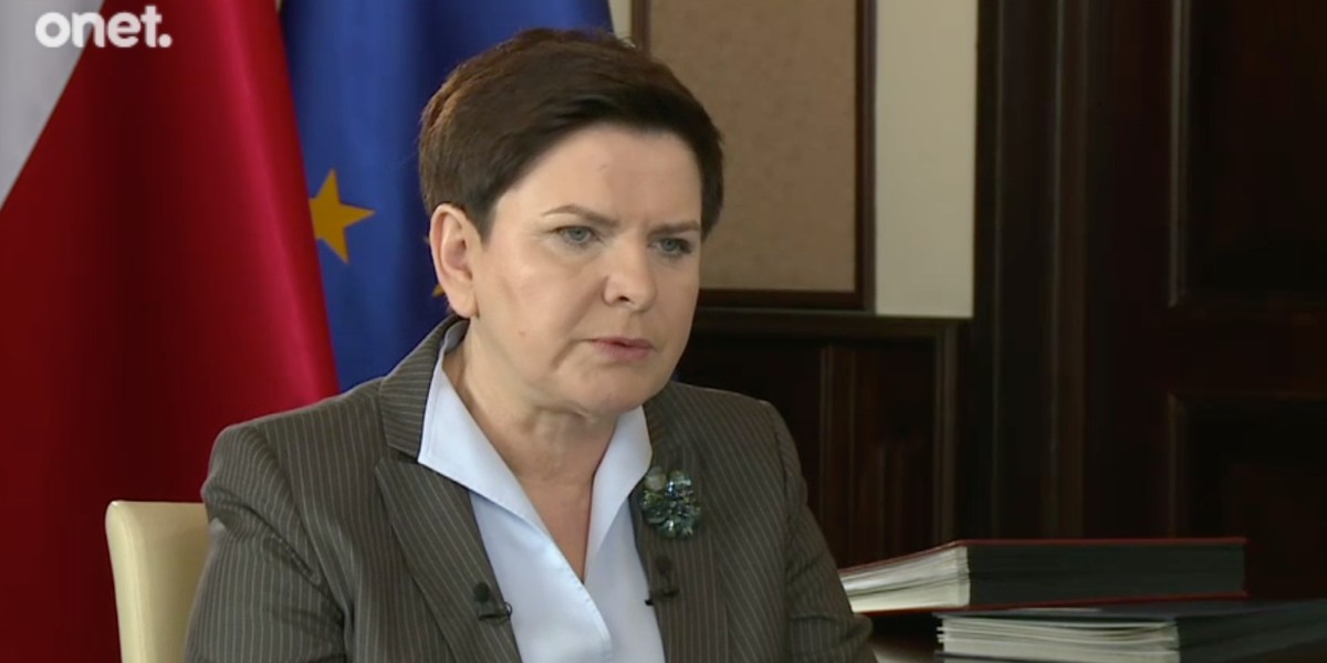 Beata Szydło w ekskluzywnym wywiadzie na żywo dla Onet.pl