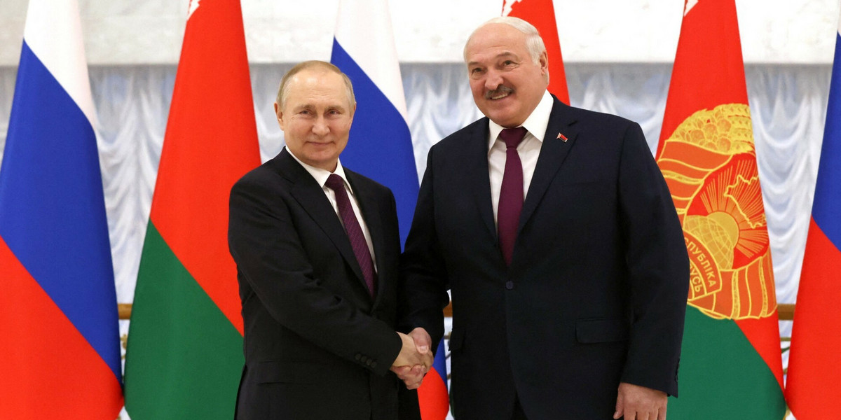 Reżim Aleksandra Łukaszenki otwarcie wspiera Władimira Putina.