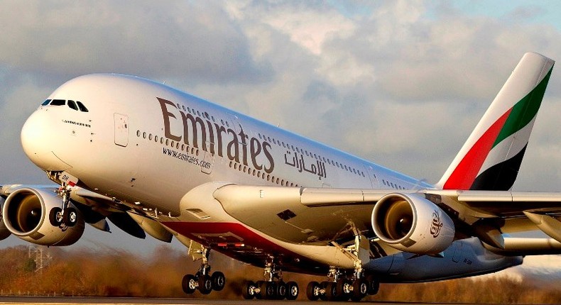 An Emirates Airbus 