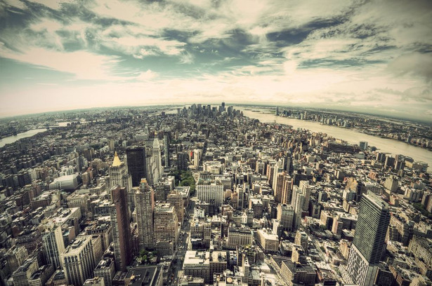 USA, Nowy Jork, panorama Manhattanu