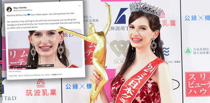Pochodząca z Ukrainy Miss Japonii zrzekła się tytułu. W tle skandal obyczajowy