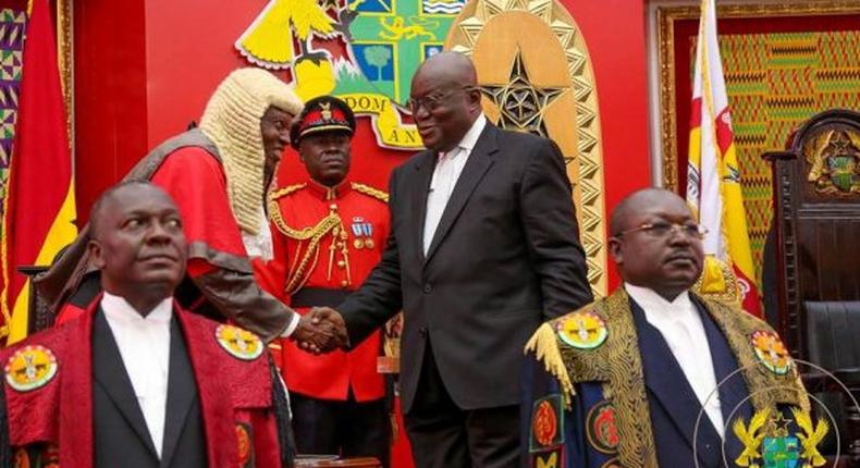 President Akufo-Addo in Parliament