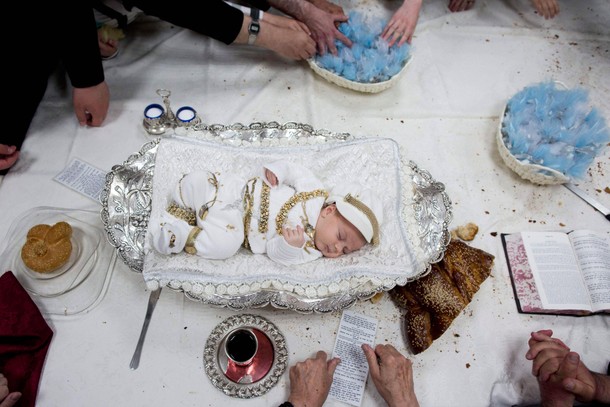 Pidyon haben ceremony in Jerusalem