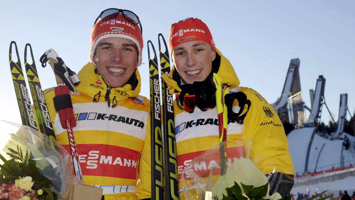 Zespół Niemiec I w składzie Eric Frenzel i Johannes Rydzek zwyciężył w sprincie drużynowym zawodów Pucharu Świata w kombinacji norweskiej w Lahti. Polacy nie startowali. Po skokach zawodnicy mieli do pokonania dwie pętle po 7,5 km.