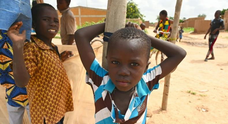 A few of the 860,000 people displaced internally in Burkina Faso due to jihadist attacks