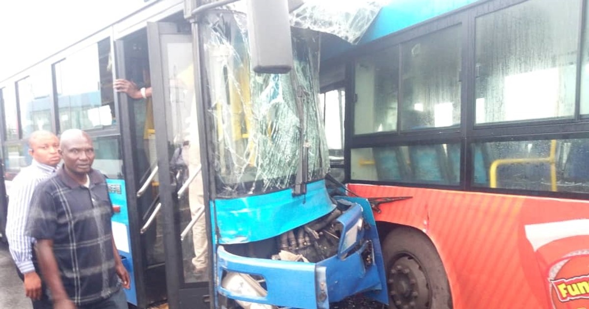 2 BRT buses crash in Lagos, many injured Pulse Nigeria