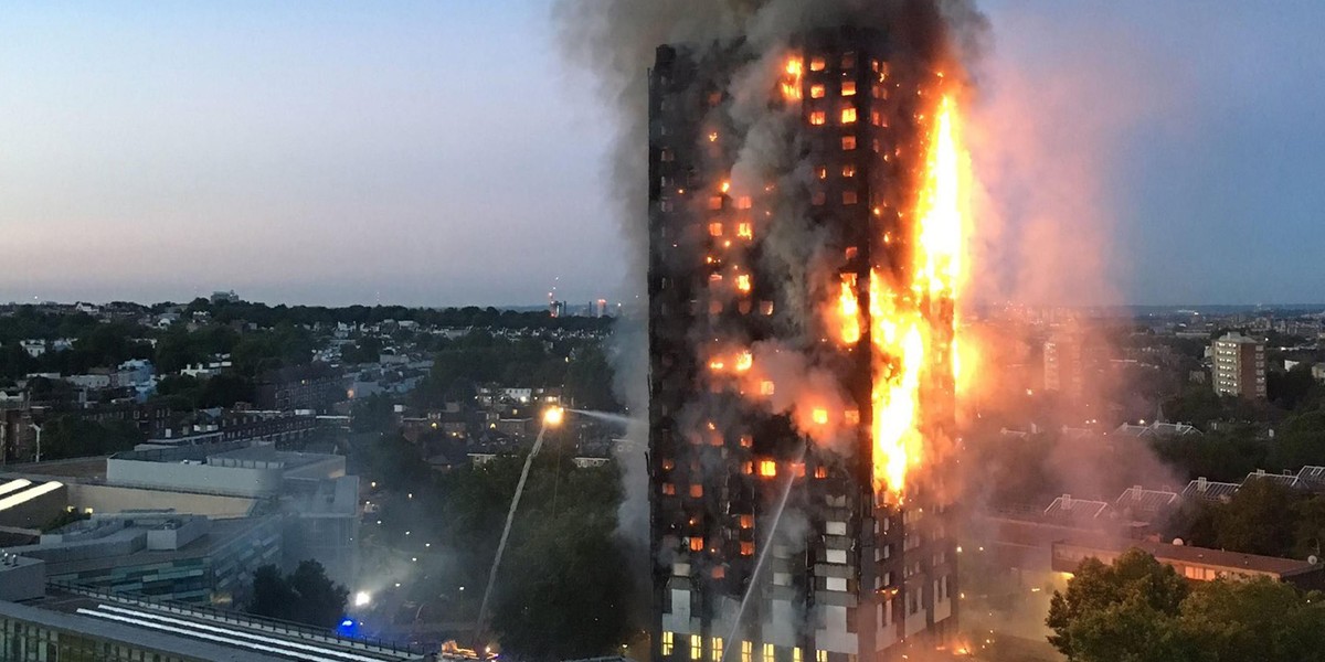 Polska rodzina wśród rannych w pożarze Grenfell Tower