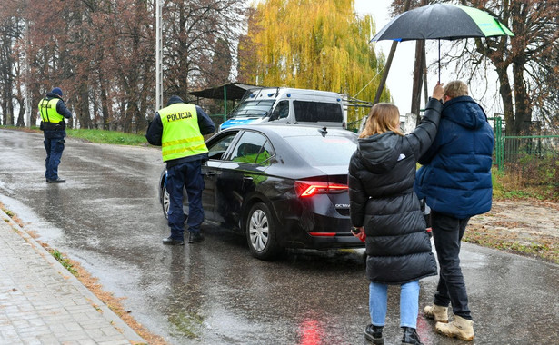 Policja na terenie miejscowości Przewodów