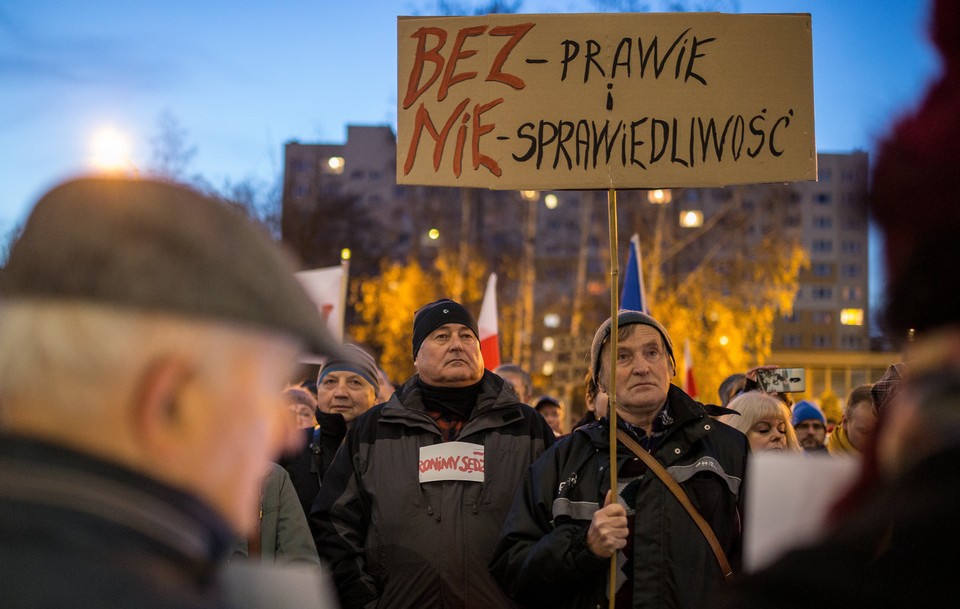 Protest w Katowicach