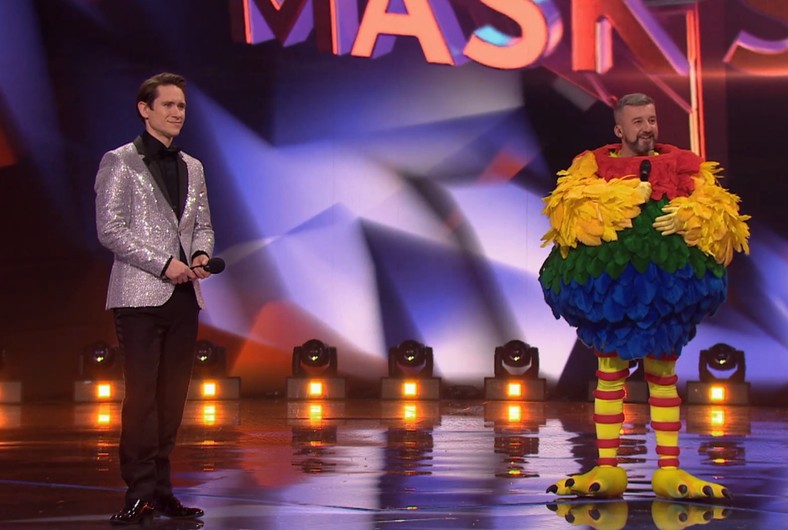 Krzysztof Skórzyński, screen z programu "Mask Singer"