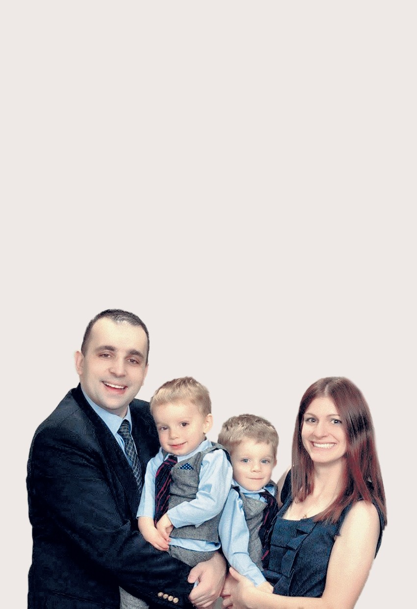 Božo Todorić sa suprugom i sinovima