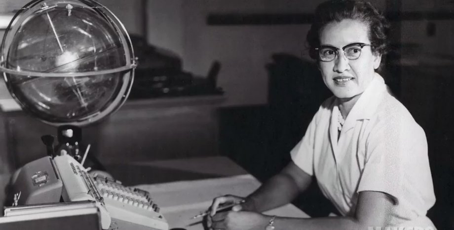 Młoda Katherine Johnson w siedzibie NASA 