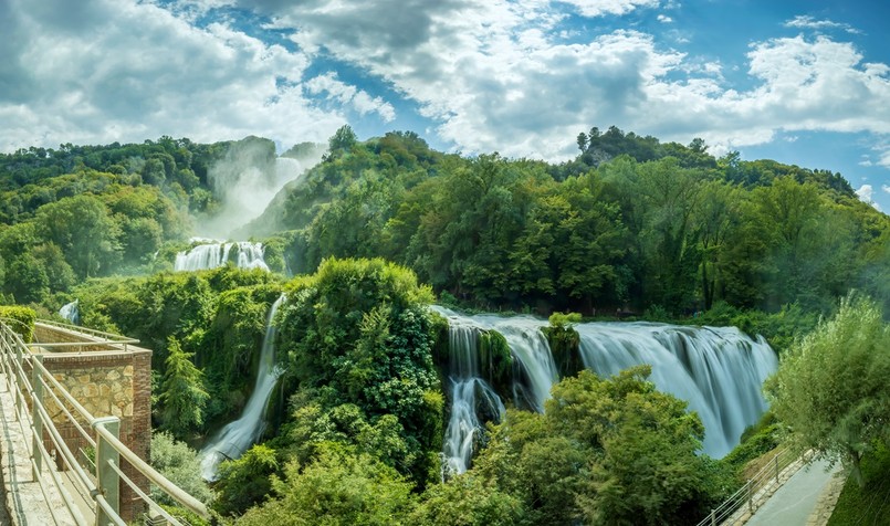 Wodospad Cascata delle Marmore, Włochy - najpiękniejsze wodospady Europy