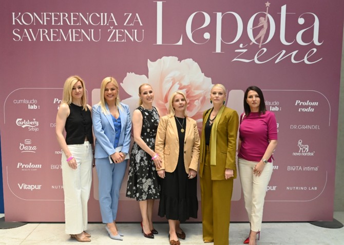 Panel Zdravlje žene - dr Vanja Đurić, Nataša Vulin, Danijela Davidov Kesar, dr Antonela Sabati Rajić, dr Milica Đurđić, ass dr sc med Slađana Mihajlović