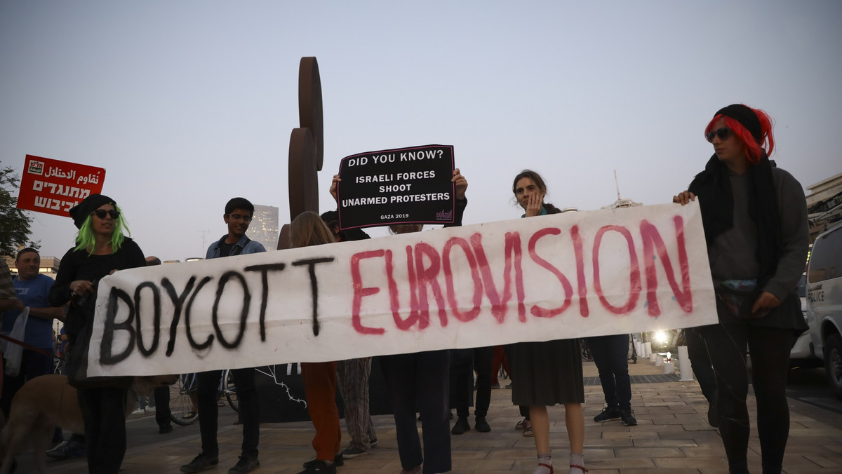 Palestyńczycy protestują przeciwko Eurowizji 