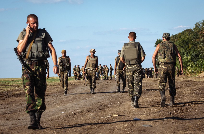 Ukrajinska vojska kod Donjecka 2014.