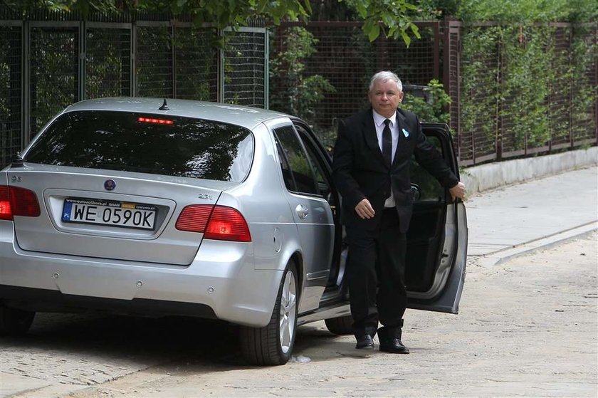 jarosław kaczyński, saab, telefon