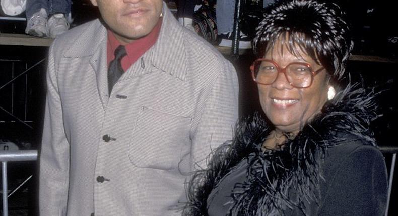 Laurence Fishburne and mother, Hattie Crawford Fishburne