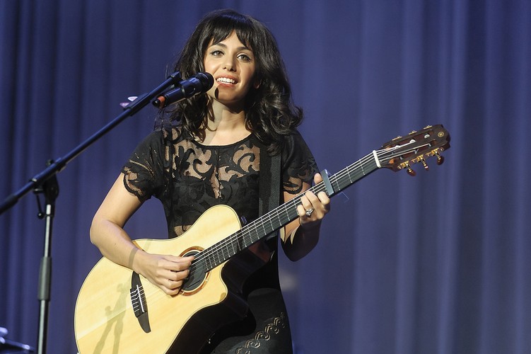 Katie Melua na charytatywnym koncercie w Sali Kongresowej
