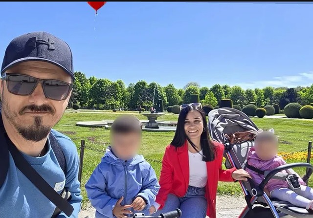 Daniel sa suprugom i decom 