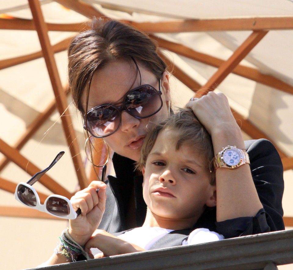 Victoria Beckham z synem Romeo (8 l.)