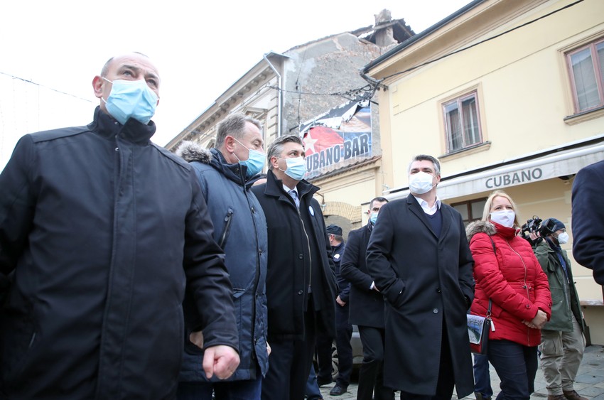Plenković i Milanović obilaze oštećena mesta