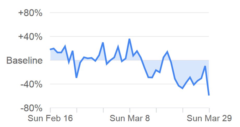 Ruch w Polsce według Google