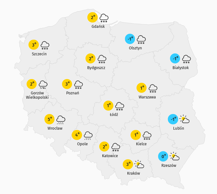 Prognoza pogody dla Polski - 2801