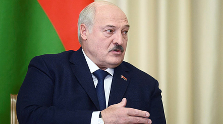 Aljakszandr Lukasenka a fehérorosz katonákkal találkozott/Fotó: MTI/EPA/Szputnyik/Kreml/Pool/Orosz elnöki sajtószolgálat