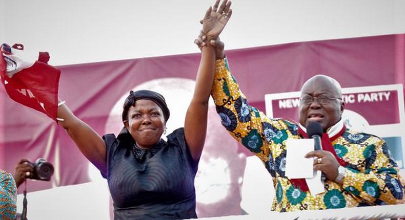 President Nana Addo Dankwa Akufo-Addo introducing Lydia Alhassan