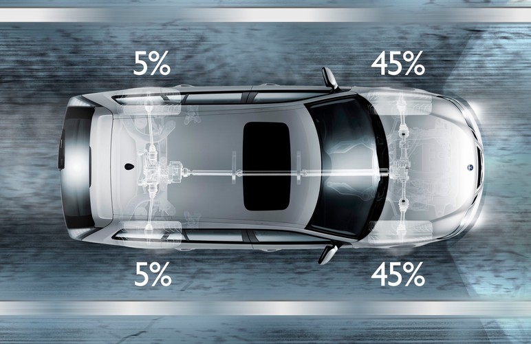 Przy normalnej jeździe 5-10 procent mocy przypada na tylną oś
