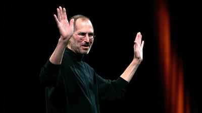 Steve Jobs at a keynote speech in 2008.David Paul Morris/Getty Images