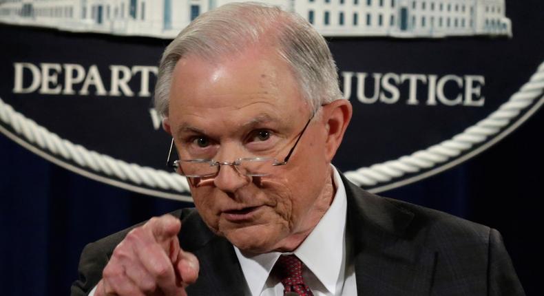 US Attorney General Jeff Sessions.