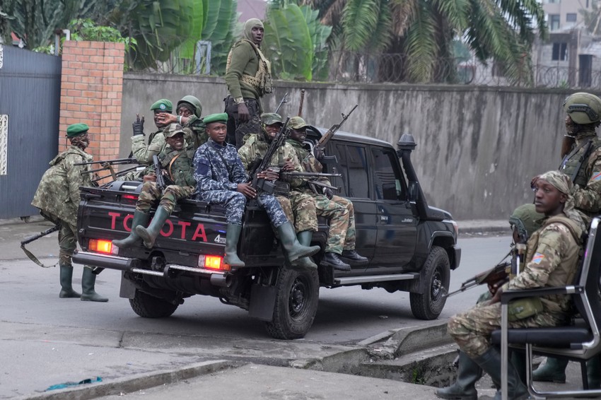 Pobunjenici grupe M23 u Gomi, Kongo, 29. januara