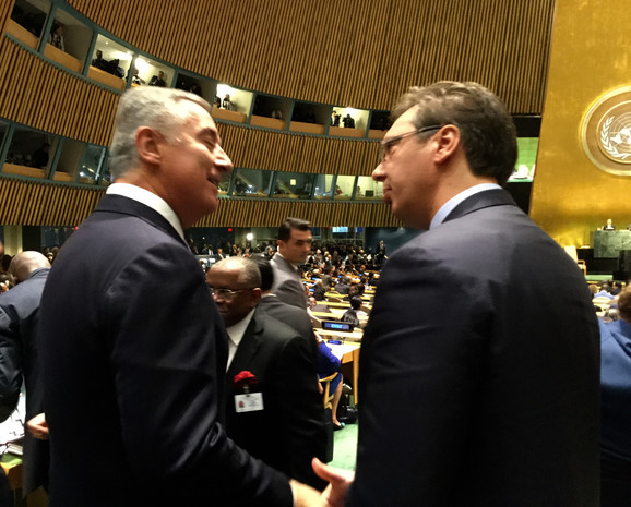 Milo Đukanović i Aleksandar Vučić