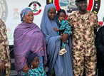 Nigerian Army hands over rescued Chibok girl, 3 children to Borno govt