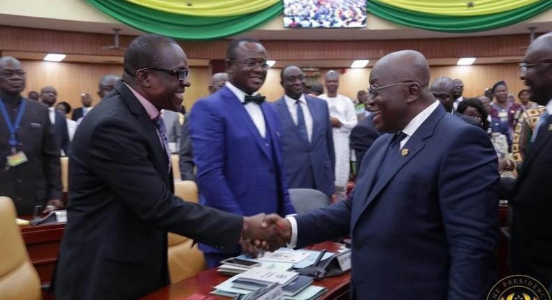 Nana Addo with Alban Bagbin