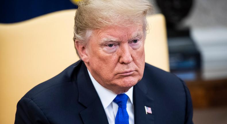 WASHINGTON, DC - DECEMBER 11 : President Donald J. Trump debates with House Minority Leader Nancy Pelosi, D-Calif., and Senate Minority Leader Chuck Schumer, D-N.Y., as Vice President Mike Pence listens during a meeting in the Oval Office of White House on Tuesday, Dec. 11, 2018 in Washington, DC. (Photo by Jabin Botsford/The Washington Post via Getty Images)