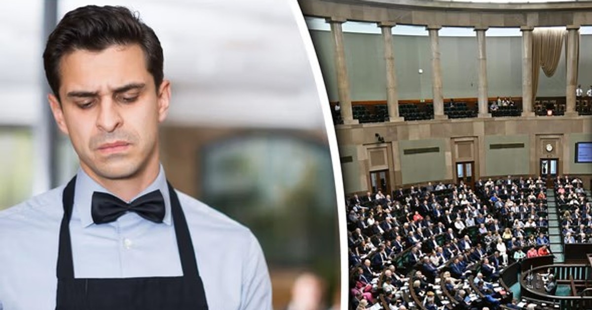 Kelner z kranówką "za friko" dla gości. Wiemy, co na to GIS