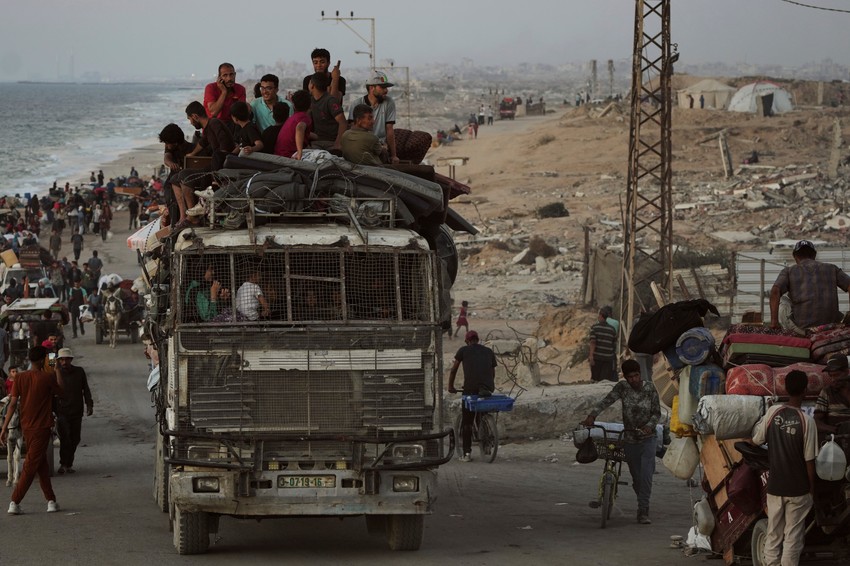 Palestinci beže iz Gaza Sitija 17. septembra