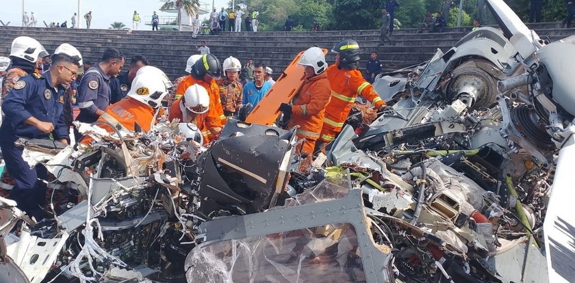 Katastrofa podczas lotu. 10 osób zginęło po zderzeniu helikopterów