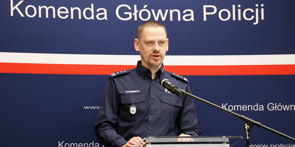 Komendant Główny Policji Marek Boroń