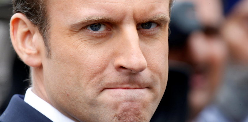 Prezydent Francji najadł się wstydu. Wszystko nagrały kamery