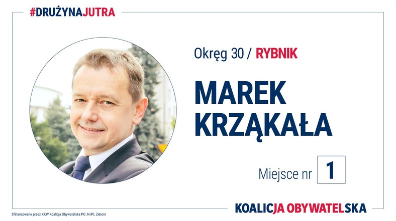 Wybory samorządowe 2019. KO Okręg nr 30 Rybnik