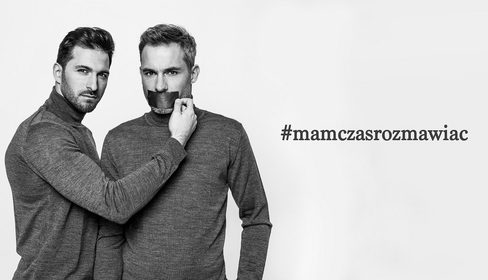 Rafał Maślak i Tomasz Maślak w kampanii "Mam czas rozmawiać"