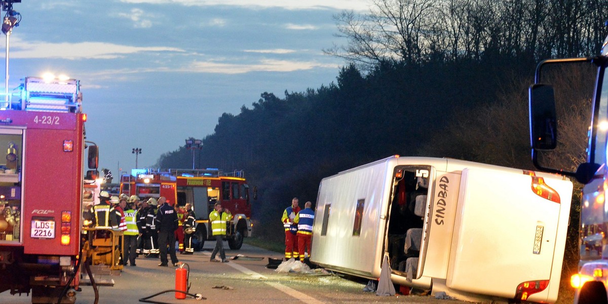 wypadek autobus niemcy